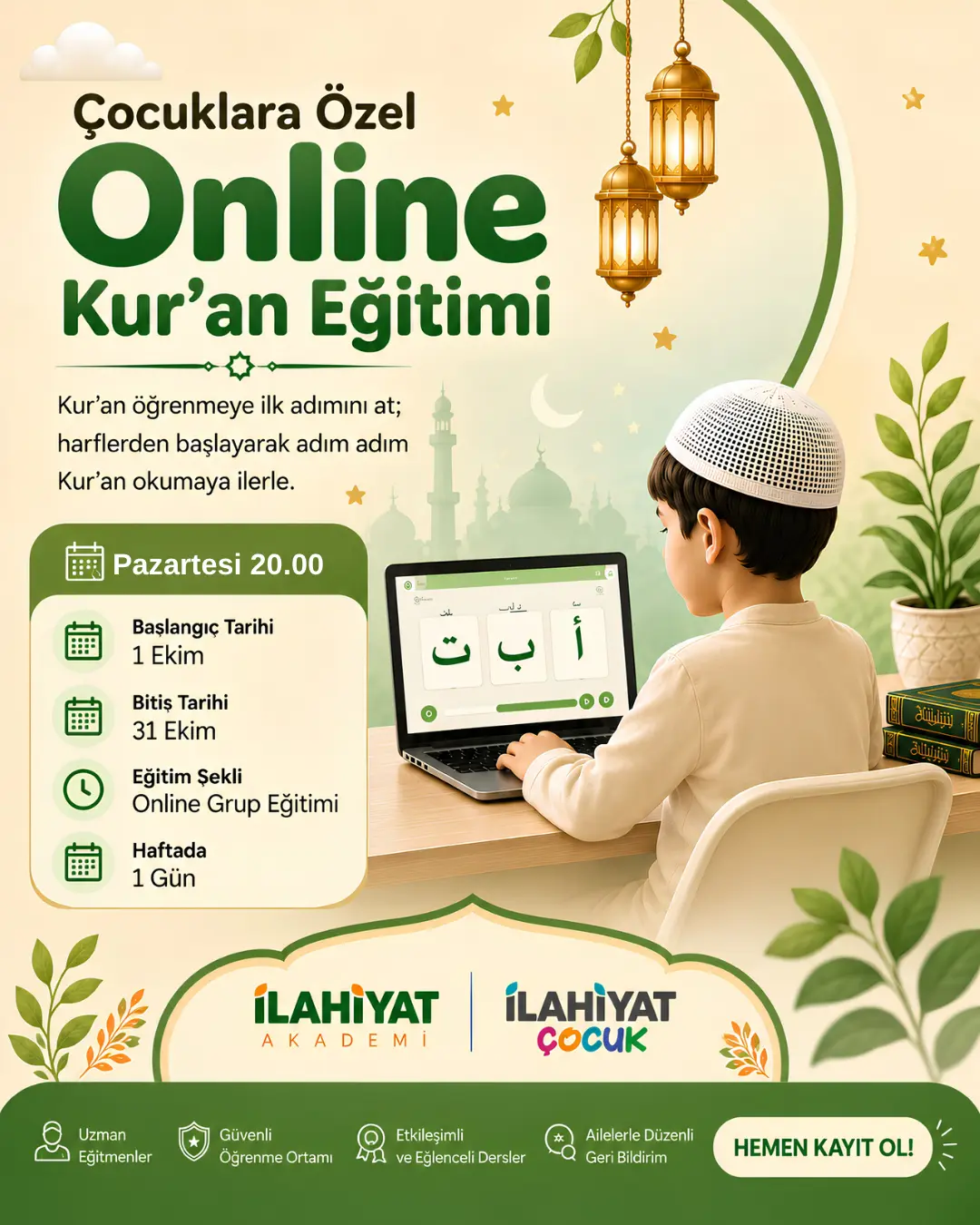 Çocuklara Özel Online Kur’an Eğitimi
